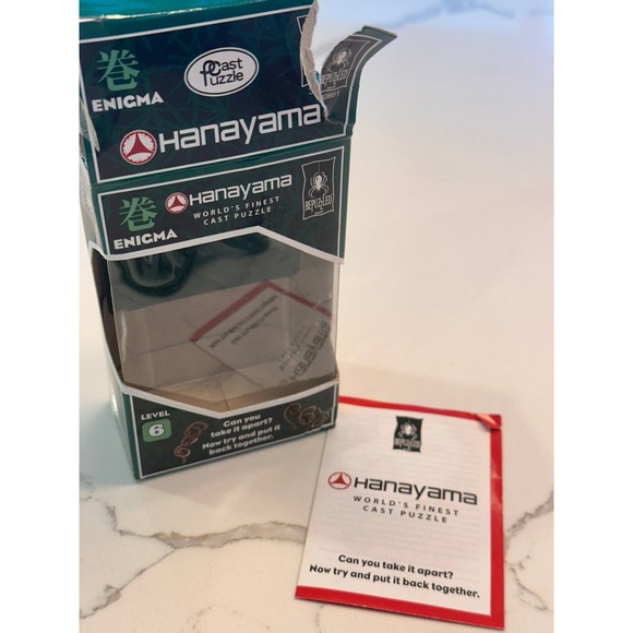 Hanayama Other - Hanayama Enigma Level 6 Cast Metal Brain Teaser Puzzle BePuzzled 30861